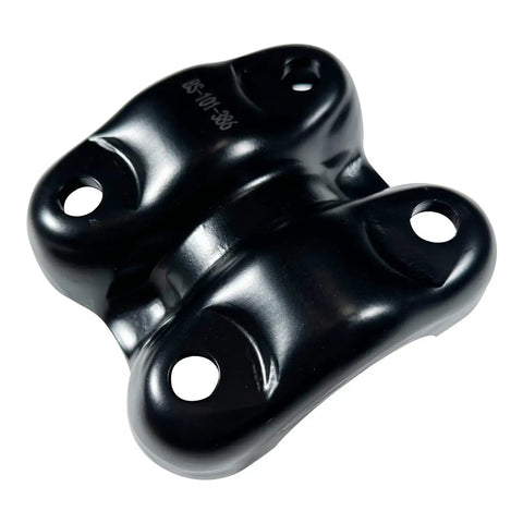 Black lower anchor plate from Direct OEM Replacement Rear Axle U Bolt Plate Spacer Kit For 1988 2000 Chevy GMC C1500 K1500 Tahoe