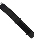 0.5L Mini Scuba Tank Cylinder Bag Holder For Diving, Waterproof Polyester Gear Case in black, unfolded for storage
