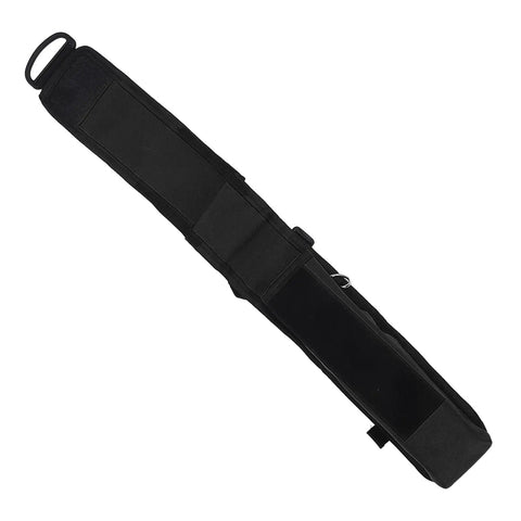 0.5L Mini Scuba Tank Cylinder Bag Holder For Diving, Waterproof Polyester Gear Case in black, unfolded for storage