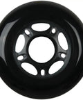 Outdoor Asphalt Inline Skate Wheels 89A Durometer 72mm Four Pack Black For Rugged Pavement, Long-Lasting Spin With Standard 608 Bearing Hub