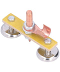 Heavy Duty Welding Ground Clamp Tools With Magnetic Base And Dual Strong Magnets For Secure Mechanical Maintenance holds firmly with copper connector.