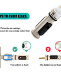 Diagram showing No Fuss Easy Install Replacement Shower Cartridge For Posi Temp One Handle Faucets Tub And Shower Kit Compatible With Moen 1222 And 1222B Cartridges installation tips to prevent leaks.