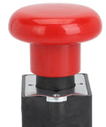 Heavy Duty Metal Emergency Stop Switch With Latching Design For Electric Forklifts And Pallet Cars Fast Cutoff Push Button 125A DC80V red push button top view