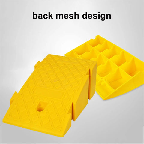 Built Tough Portable Loading Ramp With Grippiest Non Slip Surface Heavy Duty Threshold For Driveway Curb Loading Dock Wheelchair Setup Quick Swap Orange Model 25 By 45 Centimeter Compact Size For Side Walk And Parking Gate Easy Roll On Assistance with back mesh design