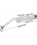 Built Tough Heavy Duty Cabinet Lid Hinge With Gas Spring Adjustable 75 90 100 Degree Angles Soft Close Hydraulic Support