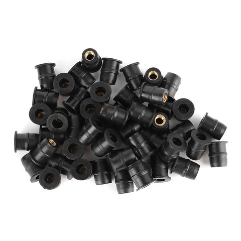 M5 Rubber Sealing Nuts For Windscreen Fairing Fasteners Crush Vibration And Deliver A Smoother Ride Universal Fit For Motorcycles And ATVs.