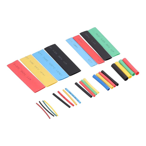Solid Omabeta 164pc Heat Shrink Tubing Kit Durable Insulation Wrap For Electrical Wire Maintenance Polyolefin Assortment Sizes 1mm To 14mm Perfect For Solder Joints And Wiring Projects, assorted color tubes