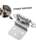 Durable silent self-closing cabinet hinges with stable support for kitchen and bathroom cabinets, offering quiet and efficient operation.