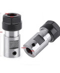 Single Collet Chuck Spindle Extension Rod For Cnc Milling And Lathe Machines Built Tough With High Hardness Steel, front and side view.