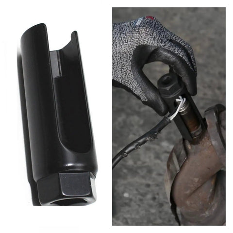 7/8 Inch 6 Point O2 Sensor Socket Wrench For Quick Removal With Harness Still Plugged In, Universal Auto Sensor Tool, Durable Metal Build