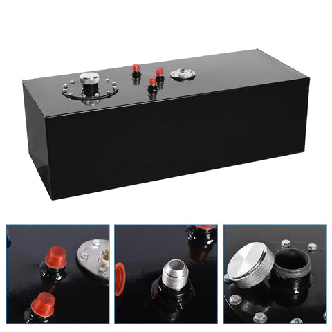 14 To 15 Gallon Aluminum Fuel Cell Tank With 1.75 Inch Filler Neck For Ready To Race Universal Gas Tank For Street Drift And Pontoon Boats Marine Use Includes Level Sensor Lightweight Rust Resistant