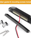 Smoked Amber 4 Inch LED Front Grille Marker Light Kit components, including gasket and screws