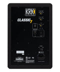 Back panel of Classic 7 Inch Powered Two Way Studio Monitor With Built In Amps Pro Grade Bi Amped Design 73 Watt Output