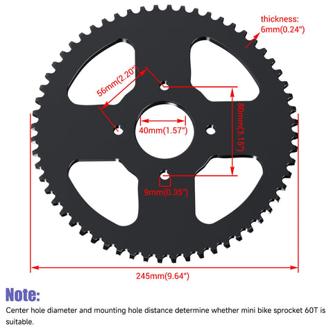 420 Chain With 60T Sprocket Kit For Mini Bike Fits Predator 212 196cc 200cc Engines, Includes 90 Link Rear Chain And 42 Link Jackshaft Chain, Compatible With CT200U BT200X CT200U EX Baja Warrior TrailMaster MB200 Axis M200
