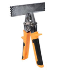 Six Inch Sheet Metal Bender Pliers With Ergonomic Non Slip Handle for HVAC duct work, featuring straight jaw and spring assisted lock.