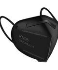 Black KN95 Face Masks 60 Pack Five Layer Cup Design Dust Masks With 95 Percent Filtration Lightweight Breathable 3D Fit
