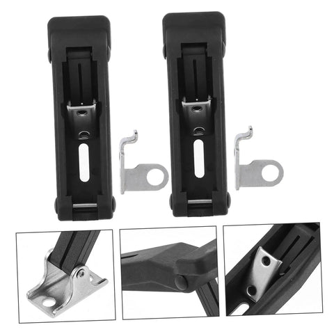 Dead Simple Flexible Rubber Door Draw Latch Lock Replacement Set In Black For Cargo Boxes Slide Cabinets And Appliance Doors Featuring Stainless Steel Pull Hook And Tight Grip Security