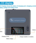 LCD display of Mavic 2 Pro And Mavic 2 Zoom 6 In 1 LCD Display Charger For DJI Drone Batteries And Remote, showing charging status