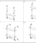 Assembly instructions for Industrial Pipe Shelves With Towel Bar Rustic Wood Wall Mounted Two Shelf Set Solid Wood Brown Floating Shelves