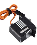 Premium Full Metal Waterproof Steering Gear Servo DS290MG with orange wiring, aluminum housing and compact design for RC use.
