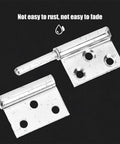 Stainless Steel Lift Off Door Hinges Set Of 10 For Doors And Wardrobes Detachable Flag Shaped Hinges with rust resistance