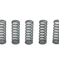 Five Pack Heavy Duty Compression Springs Made From Stainless Steel Wire With 2.2mm Diameter And 21Mm Size, perfect for industrial use.