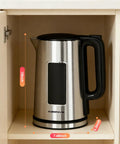 1.7L Electric Kettle With Touch Screen Control, Fast Boil, Auto Shut Off, Double Wall Design, Strix Control, stainless steel