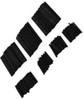 Ultimate Heat Shrink Tubing Assortment Set That Is Awesome For Any DIY Project Including Car Wiring With Insulated Black Heat Sleeves Featuring A 2 To 1 Ratio That Shrinks Tight When You Use Heat For Electrical Protection, black assorted sizes