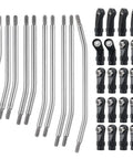 313mm Wheelbase Stainless Steel Rod End Linkage For Axial SCX10 II One Tenth RC Crawler Upgrade Parts Heavy Duty Suspension Link For 90046 90047