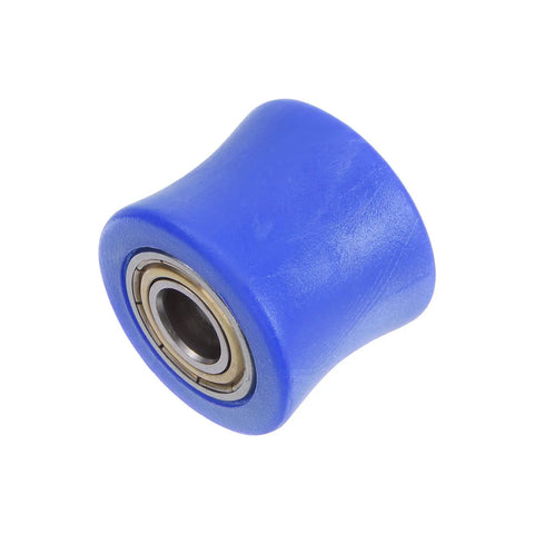 Bombproof 10mm Nylon Chain Roller Tensioner Slider Kit For Mini Motorcycle Dirt Bike ATV Go Kart concave blue pulley with bearings.
