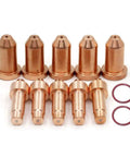 Electrode And Tip Nozzle Replacement Kit For Airforce 27i 40i Plasma Cutter XT30R XT40R Torch Includes 5 Electrodes 5 Tips 30A And 2 O Rings