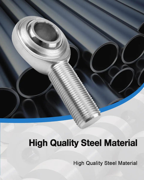 Three Quarter Steering Shaft Support Rod End Kit For Universal Vehicles Built Tough In Heavy Duty Heat Treated Steel With Chrome Plating Boosts Steering Stability And Tight Control Reduces Play In High Load And Modded Setups, steel rod end
