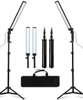 180 LED Photography Studio Lighting Kit With Pro Grade Handheld Wand Light On Stand And Tripod Plus Bag