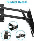 Heavy Duty Coffee Table Lift Top Hardware With Hydraulic Gas Spring Mechanism, hinge kit with detailed fittings.
