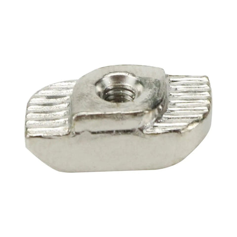 Close-up of a single M3 T-slot nut from the 100 Pieces M3 T Slot Nuts Hammer Head Fasteners For 3030 Aluminum Profiles.