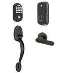 Assure Lock Z Wave Deadbolt With Backlit Keypad For Jamestown Handleset Keyless Entry Create And Delete Unique Access Codes Grade 2 Security