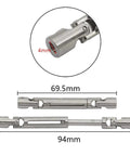 Metal CVD Drive Shaft For 1 By 12 MN78 RC Cars 2 Pack Spare Part Beefed Up Durability And Performance For Rock Solid Power Transfer And Faster Runs That Delivers Maximum Control And Longevity, 69.5mm/94mm, 4mm