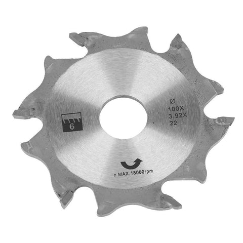 4 Inch Carbide Biscuit Jointer Blade Saw Cutter Heavy Duty Replacement For Plate Joiner with precise teeth and 22mm bore.