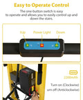 Control panel of Heavy Duty Electric Stair Climbing Hand Truck Dolly Cart with 2200mAh battery for easy operation.