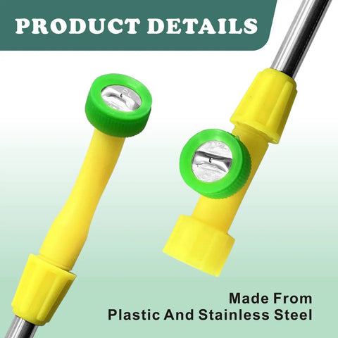 Dual Head Spray Elbow Nozzles For Knapsack Sprayers Replacement Spray Boom And Nozzles High Coverage Garden Gear Stainless Steel Plastic