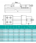 Heavy Duty Eight Inch Machinist Vise For Cnc Mills Featuring Quenched Steel Jaws And Rock Solid Grip dimensions diagram