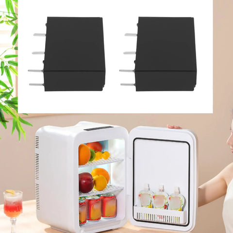 12V DC Relay Module With SPST NO Contact, 5A 250V AC Load Switching, G5NB 1A E 12VDC Version shown next to mini fridge and drinks