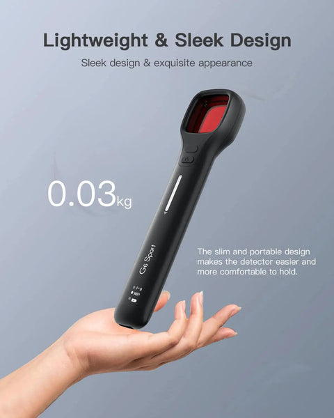 Hand holding G6 Sport Anti Spy Hidden Camera Detector with 7 Level Sensitivity lightweight design