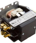 Professional Grade Industrial Magnetic Contactor 50 Amp 115 Volt Ac Coil Double Pole Single Throw Heavy Duty Power Switch side view