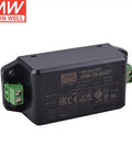Oblique view of Beefy 30W AC-DC Power Module With 5V Output For PCB Mount Or Screw Terminal 5V 6A IRM-30-5ST showing connectors.