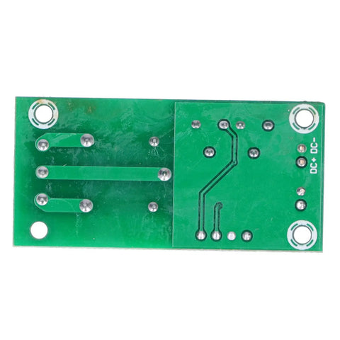 DC 12V Vibration Sensor Module With Adjustable Sensitivity And Time Delay Switch For DIY Alarm Systems rear PCB view