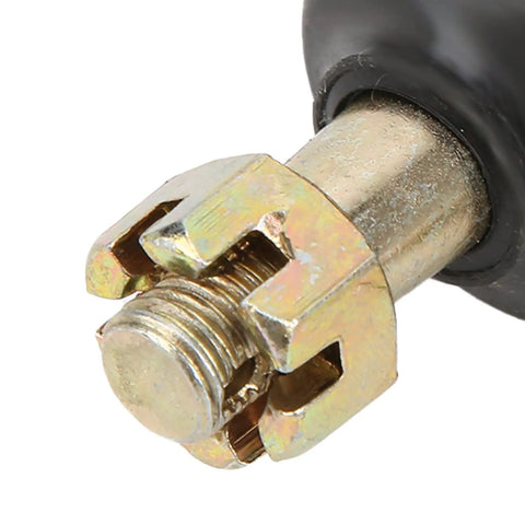 Close-up of M10 Pair Ball Joint And Tie Rod End Replacement Kit For Atv Utv Off Road Suspension with threaded bolt detail.