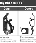 Comparison of Roof Rack Shovel Mount Kit With Metal Rubber Clamp Brackets For Trucks And SUVs showing durability and weight capacity differences.