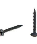 Two Drywall To Light Steel Screw 1-1/4 Inch Length Number 6 Double Thread Phillips Gray Phosphate For Interior Drywall And Metal Studs