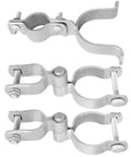 Heavy Duty Gate Hardware Kit For 1-3/8 And 2-3/8 Inch Pipe, Includes Sturdy Hinges And Padlock Latch, 5-Piece Fence Kennel Barn Gate Set
